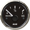 Boat Water Tank Gauge 56mm Black with SS316 Bezel