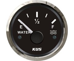 Watermeter Boot 56mm Zwart met Rvs Rand