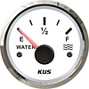 Boat Water Tank Gauge 56mm White with SS316 Bezel