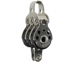 Viadana 17mm Drieschijfs Blok met Hondsvot