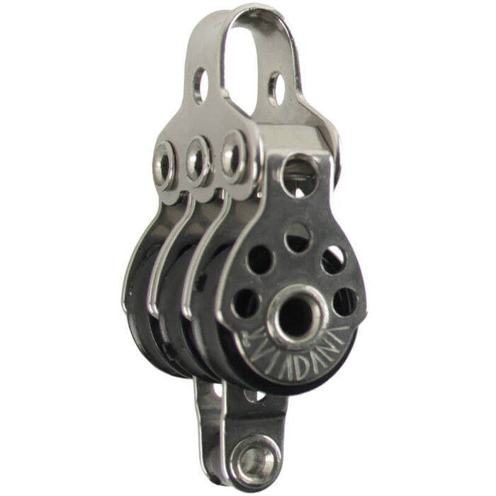 Viadana 17mm Drieschijfs Blok met Hondsvot