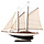 Two-Master Sailing Boat Model 55cm