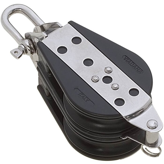 Viadana 76mm Double Block with Becket