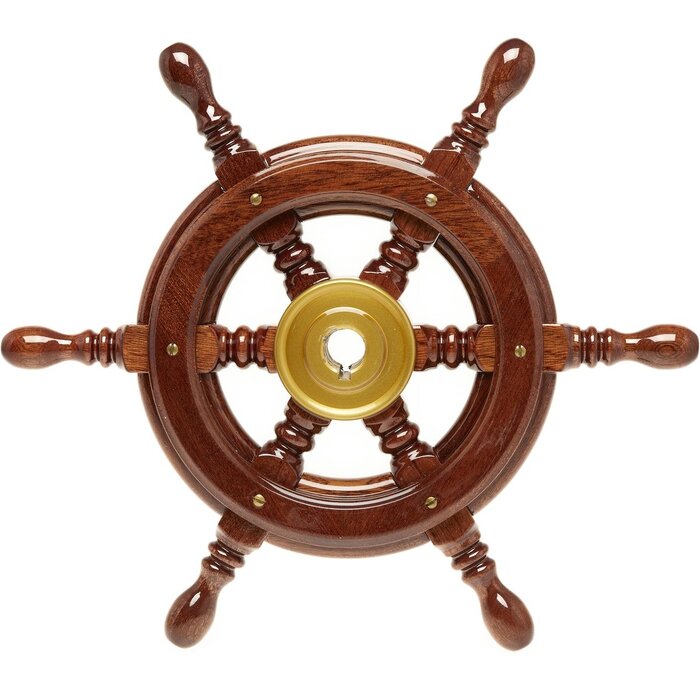 Houten Stuurwiel Boot Mahonie 320mm