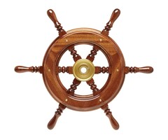 Houten Stuurwiel Boot Mahonie 430mm