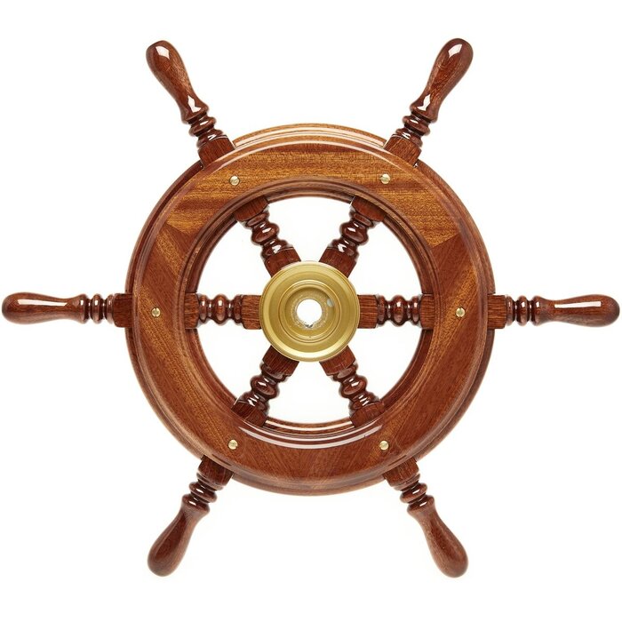 Houten Stuurwiel Boot Mahonie 430mm