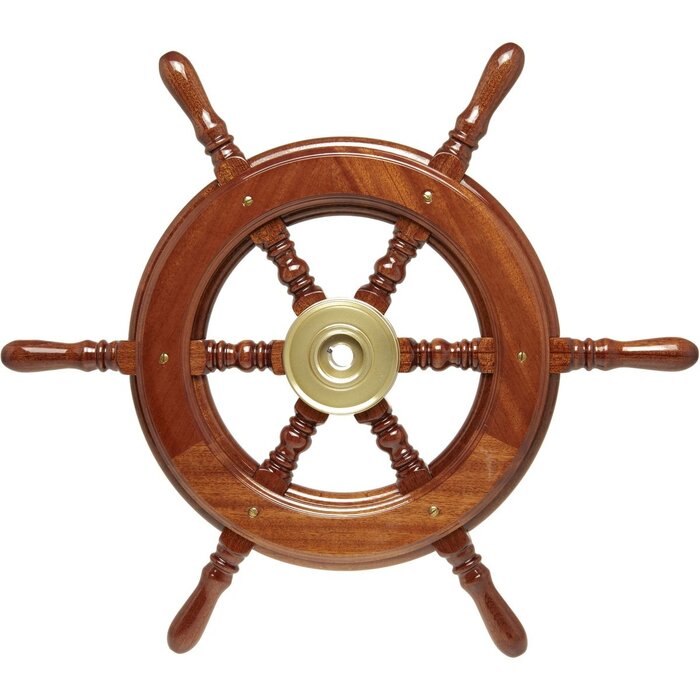 Houten Stuurwiel Boot Mahonie 540mm