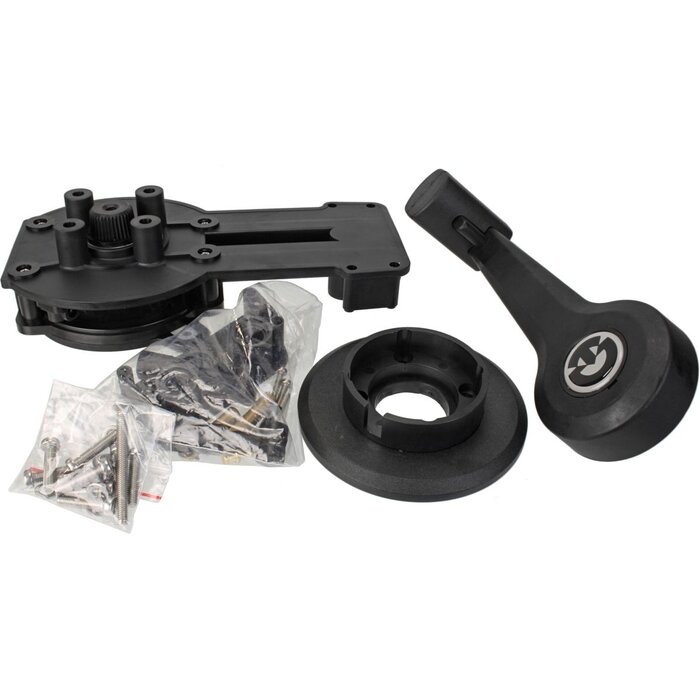 Gashendel Buitenboordmotor 215mm Inbouw Zwart