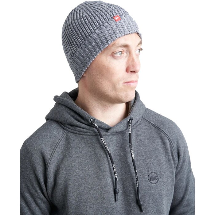Rooster Fisherman Merino Hybrid Beanie Grey