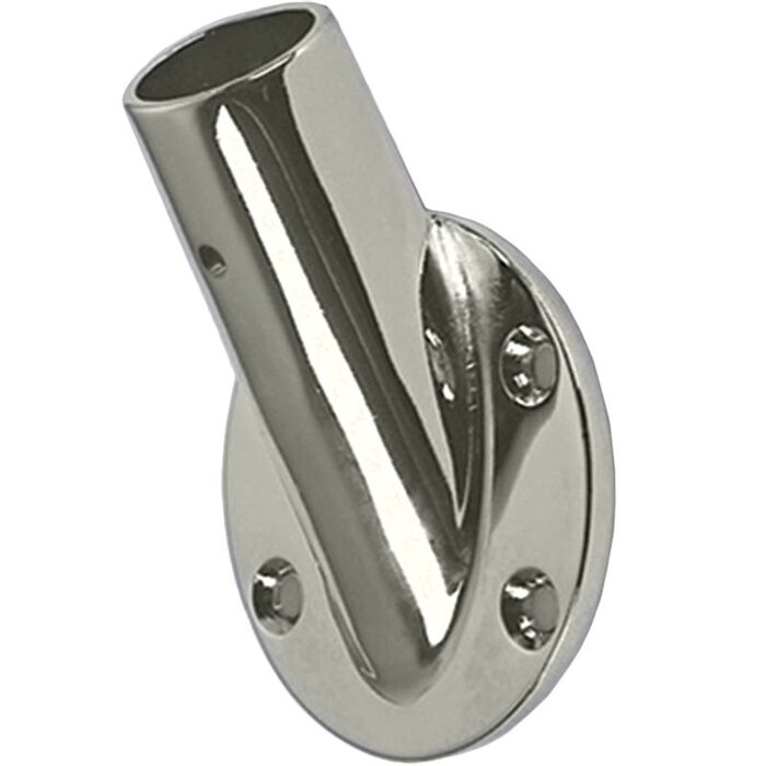 Vlaggenstokhouder 22mm Rond 65mm Verchroomd
