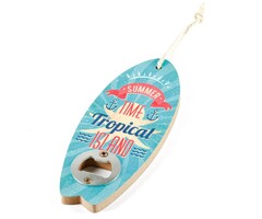 Surfboard Opener Tropical Island