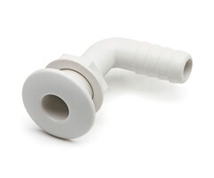 Thru Hull Fitting 90 Degree 20mm Nylon
