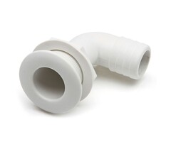 Thru Hull Fitting 90 Degree 38mm Nylon