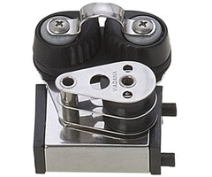 Viadana End Stop with Double Becket Block & Cam Cleat for Track 25x16mm