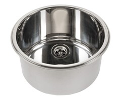 Inbouw Wasbak Rond 340x180mm Rvs