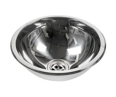 Inbouw Wasbak Rond 295x120mm Rvs