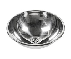 Inbouw Wasbak Rond 390x150mm Rvs