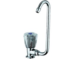 Waterkraan Koud met Klapbare 10mm Uitloop Links