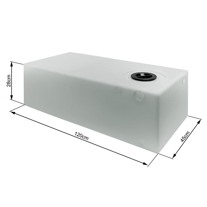 150L Drinkwatertank 120x45x28cm