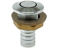 Tank Vent 19mm 55x40mm Chrome Plated Brass