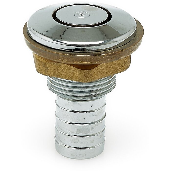 Tankbeluchter 19mm 55x40mm Messing Verchroomd