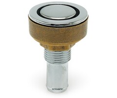 Tankbeluchter 16mm 59x40mm Messing Verchroomd