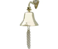 Brass Ships Bell with Rope 10cm