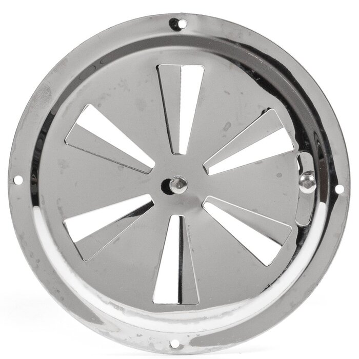 Ventilation Grille with Lever Lock Round 150mm SS316