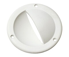 Clamshell Vent Round 86mm Plastic White
