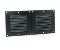 Ventilation Grille Dividable 255x118mm Nylon Black