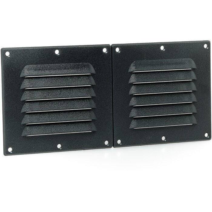 Ventilation Grille Dividable 255x118mm Nylon Black