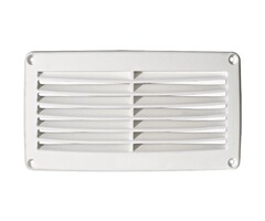 Ventilation Grille Rectangular 205x104mm ABS White