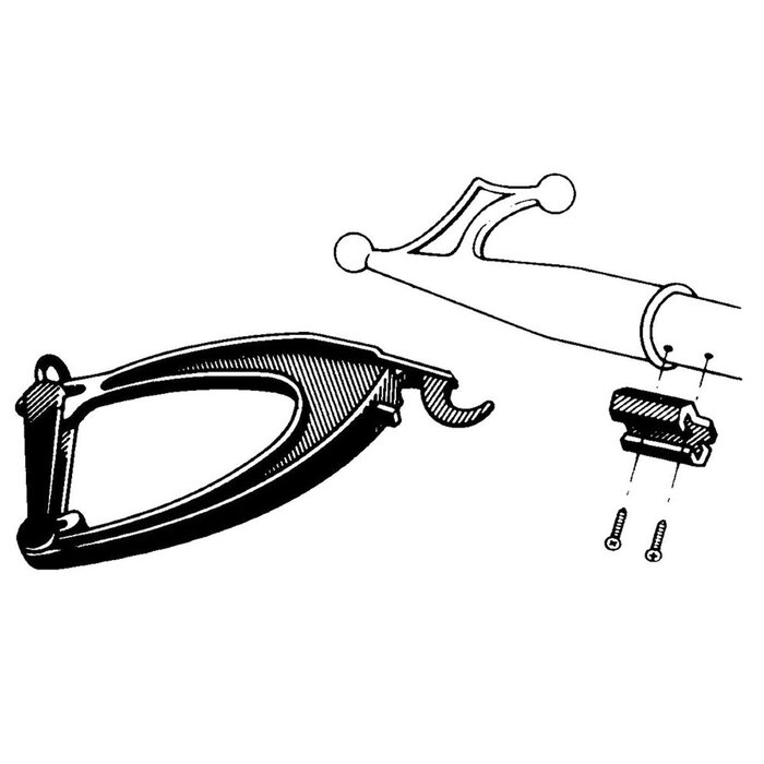 Hook for Mooring with Bayonet Fitting Nylon