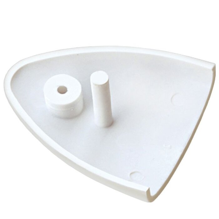 Clamshell Vent 57x49mm Plastic White