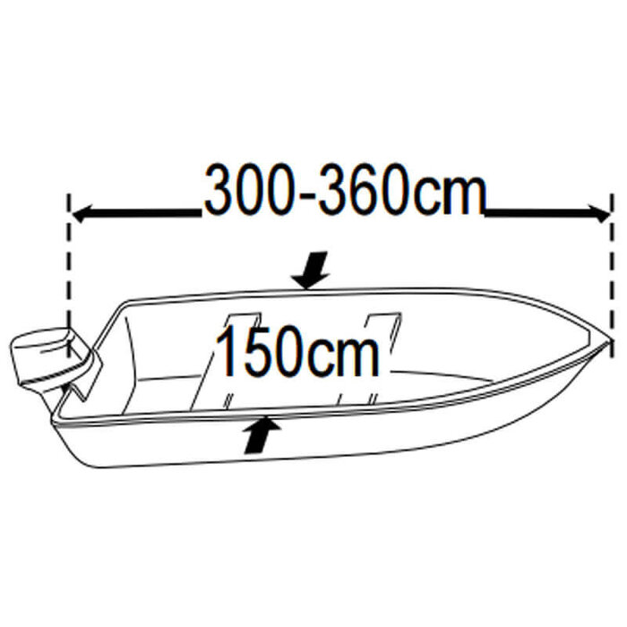 Dekzeil Boot Universeel 300-360cm