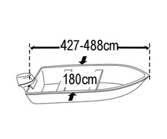 Universal Boat Cover 427-488cm Model 1