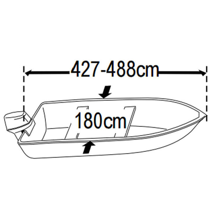 Universal Boat Cover 427-488cm Model 1