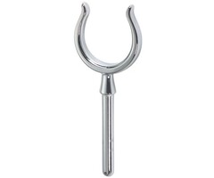 Roeidol 58mm met 14mm Pin Messing Verchroomd