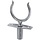 Rowlock 52mm with Rowlock Holder 12mm Set Chrome Plated Brass