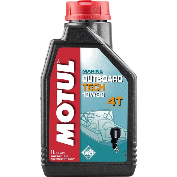 Motul 4 Takt Olie Buitenboordmotor Tech 10W30 1 liter