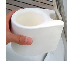 Ocean Boat Cup Holder Clip-On White