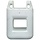 Trapfender 1 Trede 36x30cm Wit