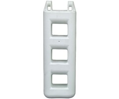 Trapfender 3 Treden 75x25cm Wit