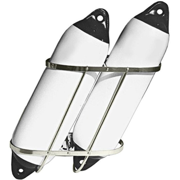 Fenderhouder Rvs Recht en Schuin Tot 26cm