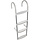 Removable Hook On Boat Ladder 4 Steps 108x35cm Aluminium