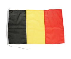 Belgische Vlag Boot 20 x 30cm