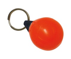 Drijvende Fender Sleutelhanger 60x44mm Oranje