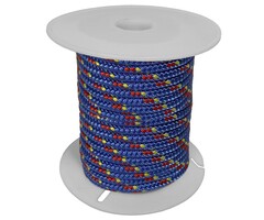 2.5mm x 22m Mini Spool Polyester Blue
