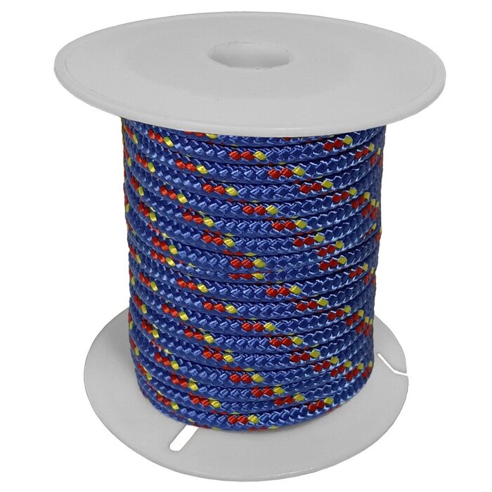 2.5mm x 22m Mini Spool Polyester Blue