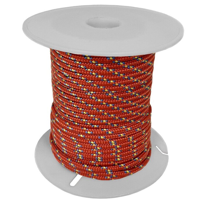 4mm x 13m Mini Spool Polyester Red